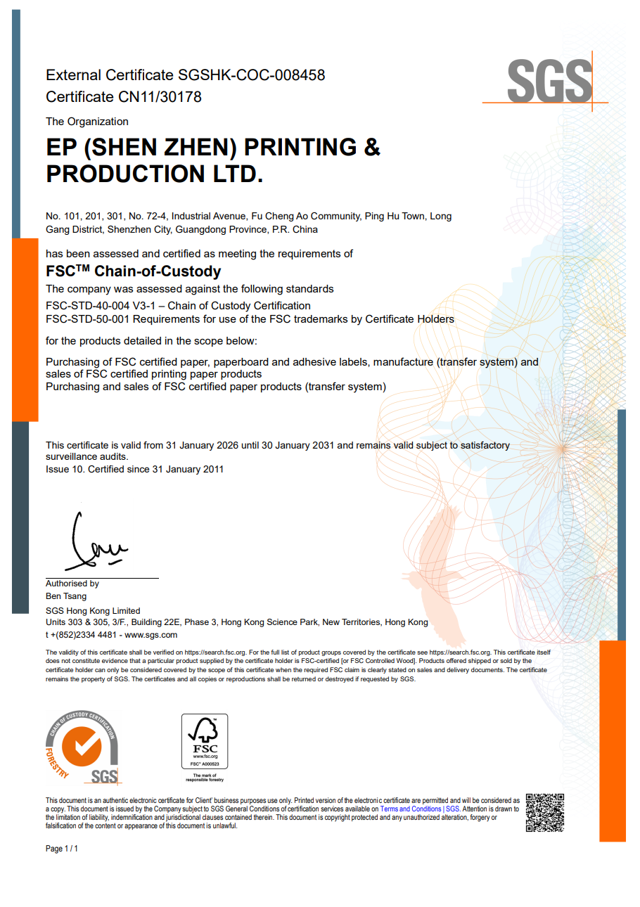 FSC Certificate